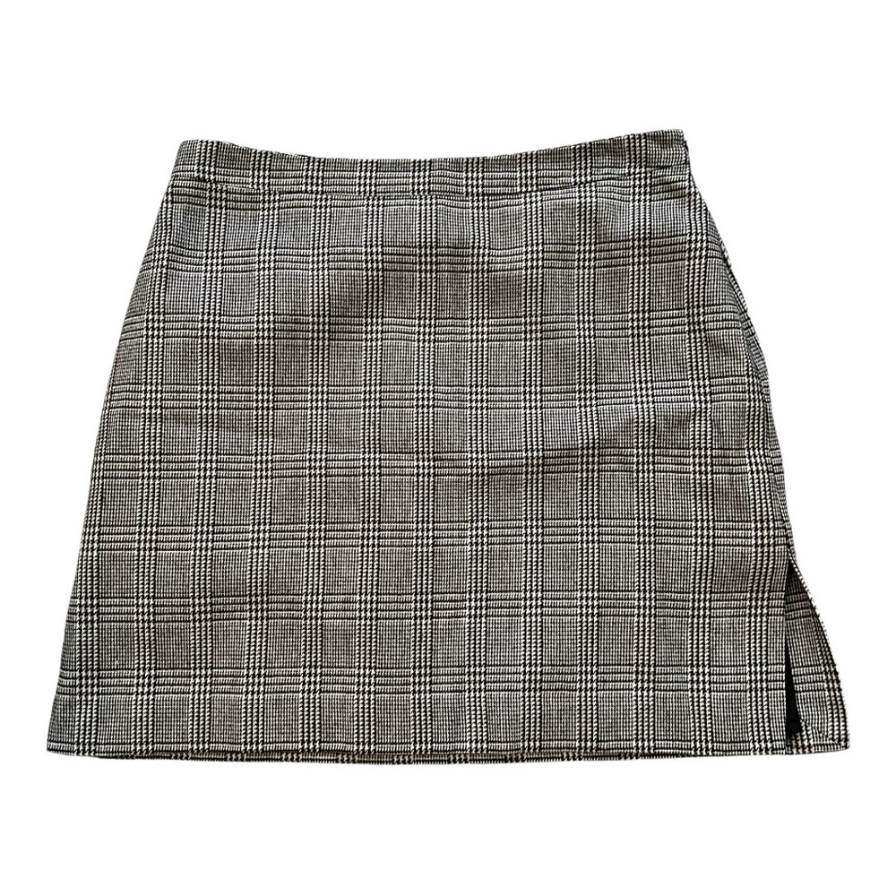 New York & Company Black and White Plaid Mini Skirt- Size 12